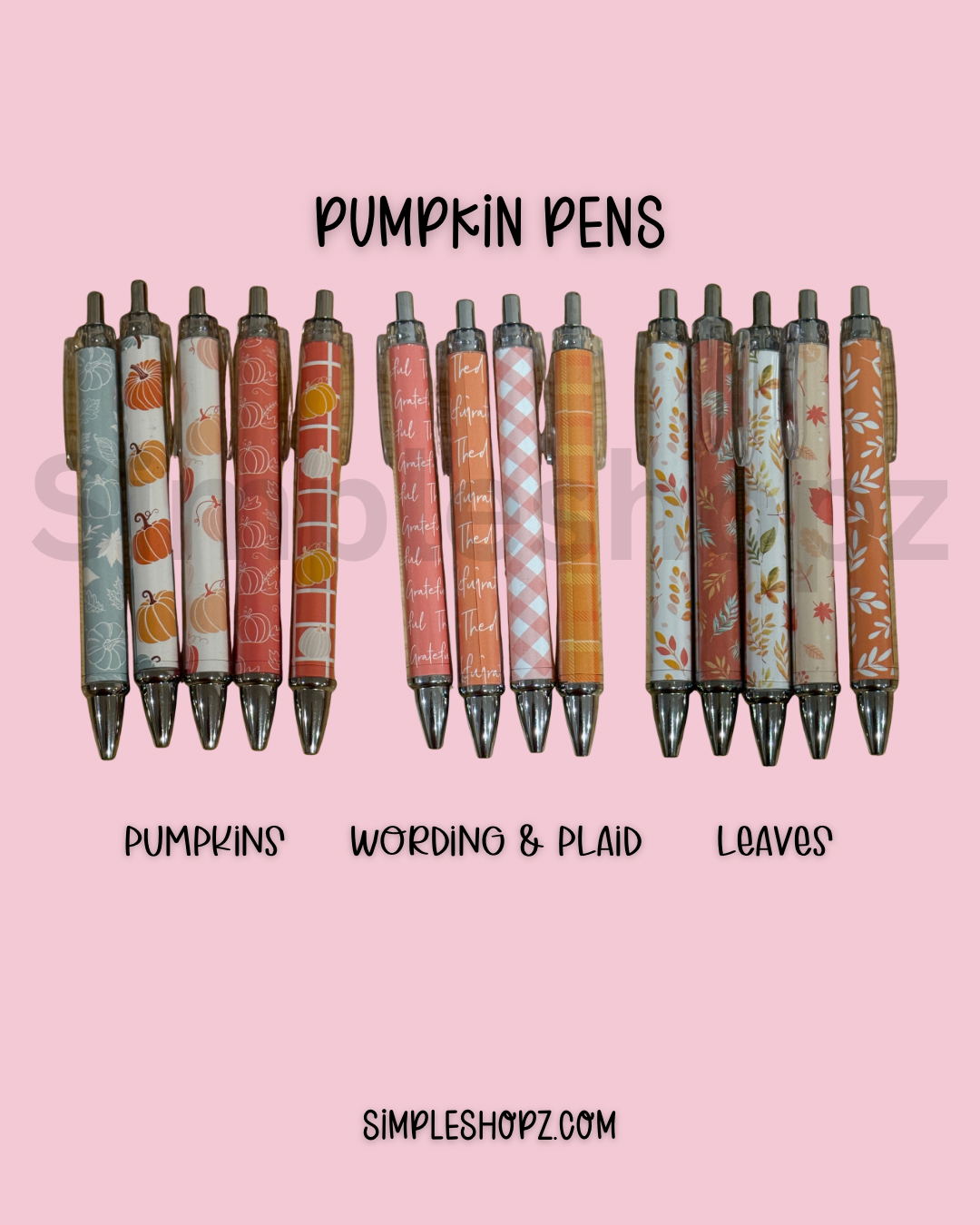 Pumpkin Pens