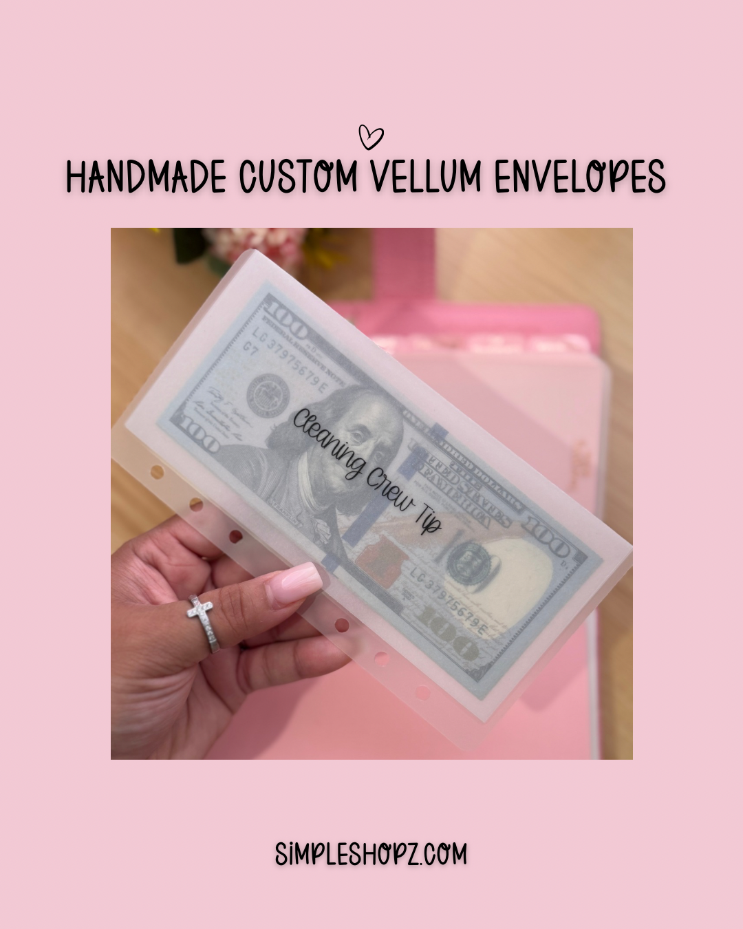 Handmade Vellum Envelopes (Set of 6)
