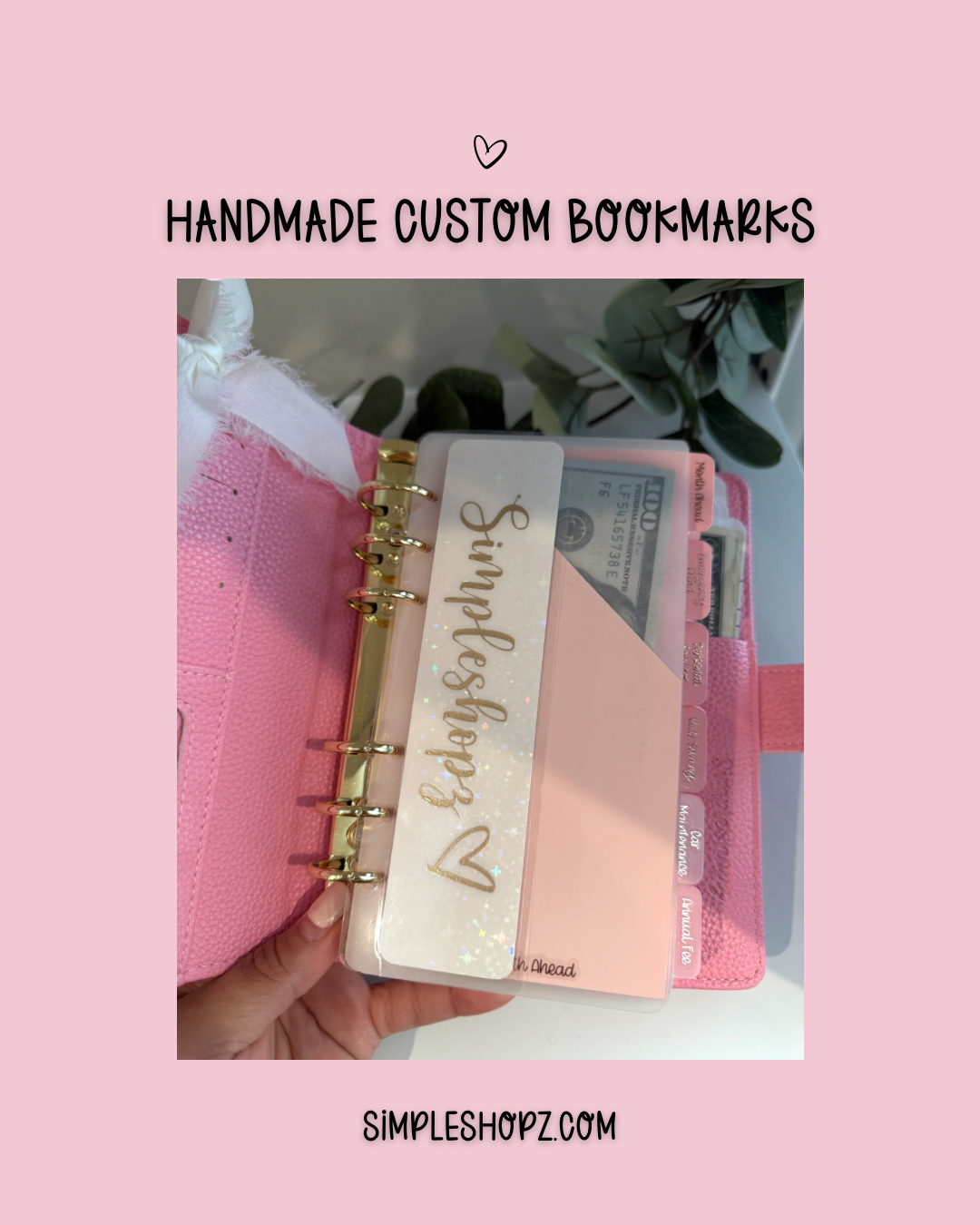 A6/A7 Handmade Name Bookmark