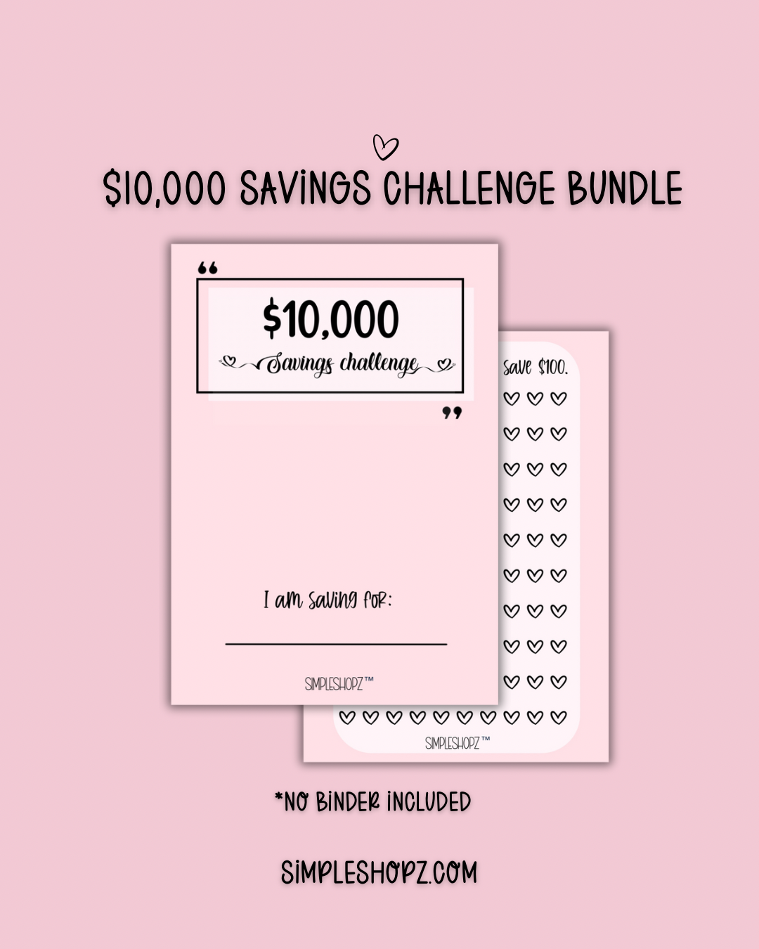 $10,000 Savings Challenge (A5 size)