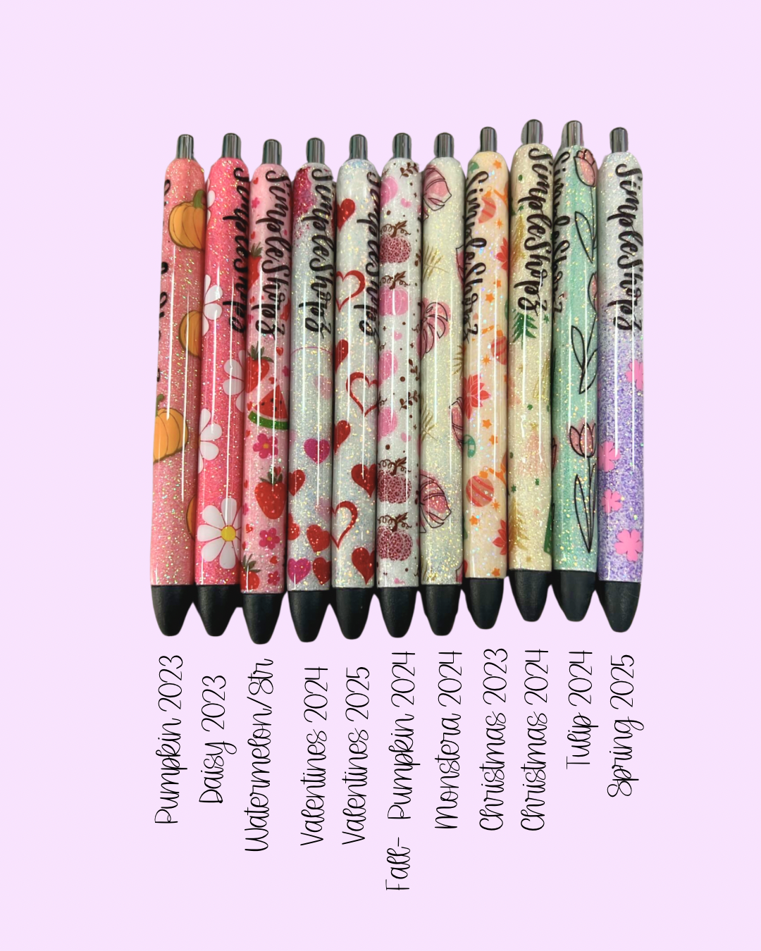 PRE-ORDER Seasonal SimpleShopz Gel Pens (SOLD INDIVIDUALLY)