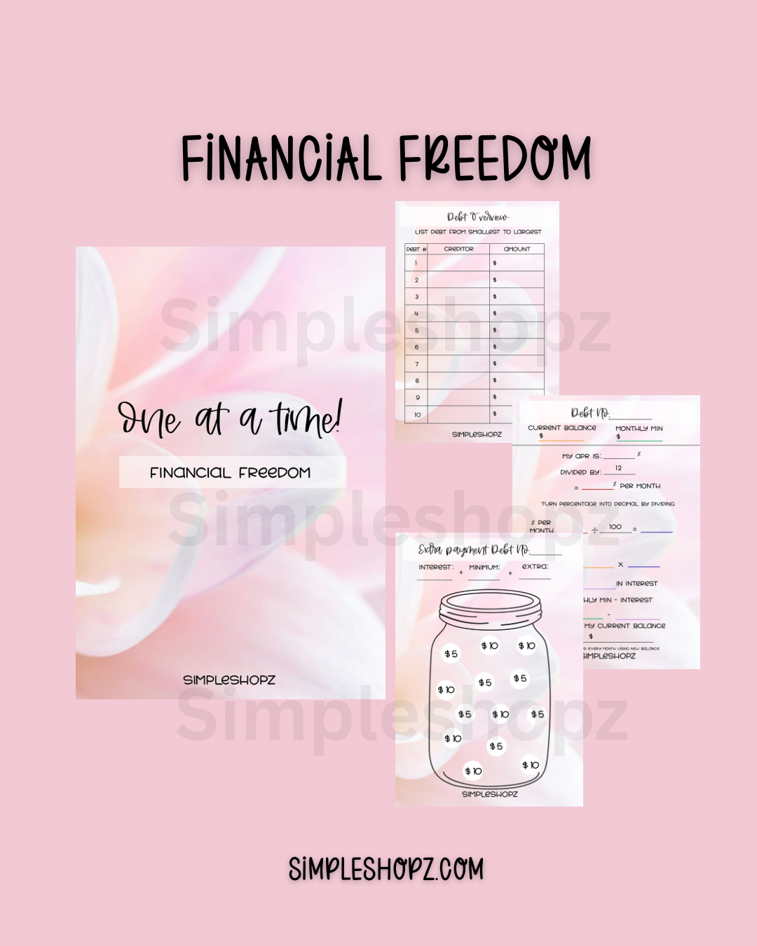 A5 Financial Freedom Bundle (NO Binder included)