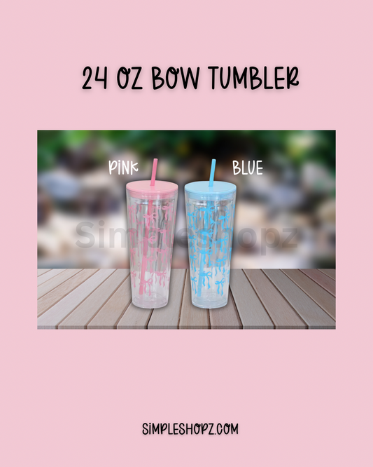 24 oz Bow Tumbler