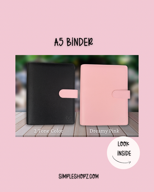 A5 Dreamy Pink Binder