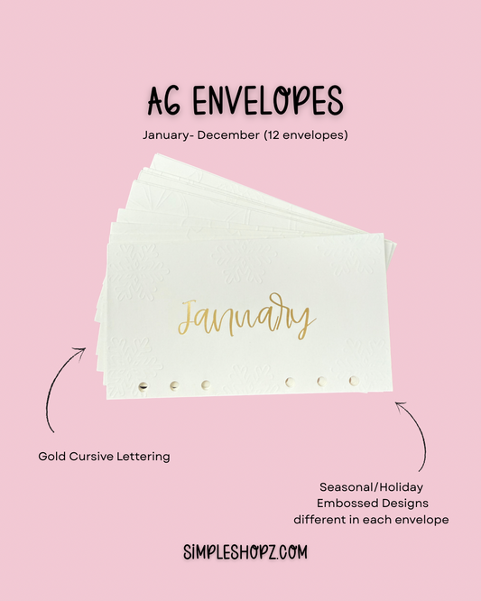 A6 Embossed Envelopes