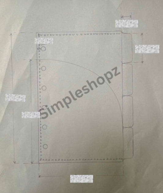 New! Original- A7 Plastic Double Pocket Tabbed Envelopes (4Tabs)