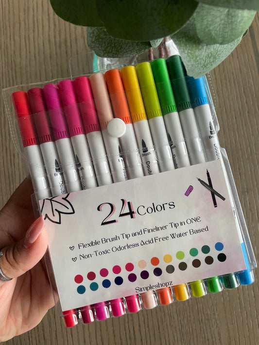 New! 24 colors Markers