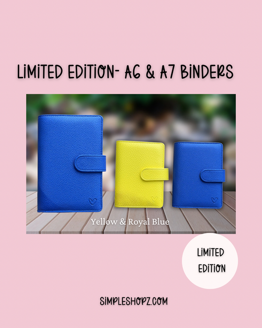 Limited Edition- A6 & A7 Binders