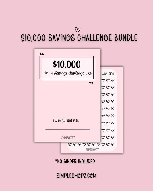 $10,000 Savings Challenge (A5 size)