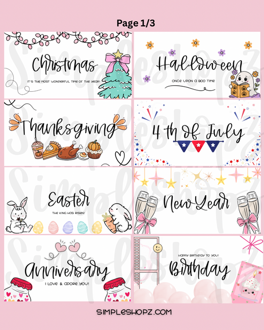New! Handmade Holiday Envelopes