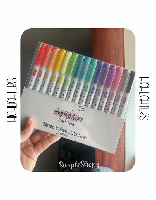 15 colors Highlighters (High Quality)