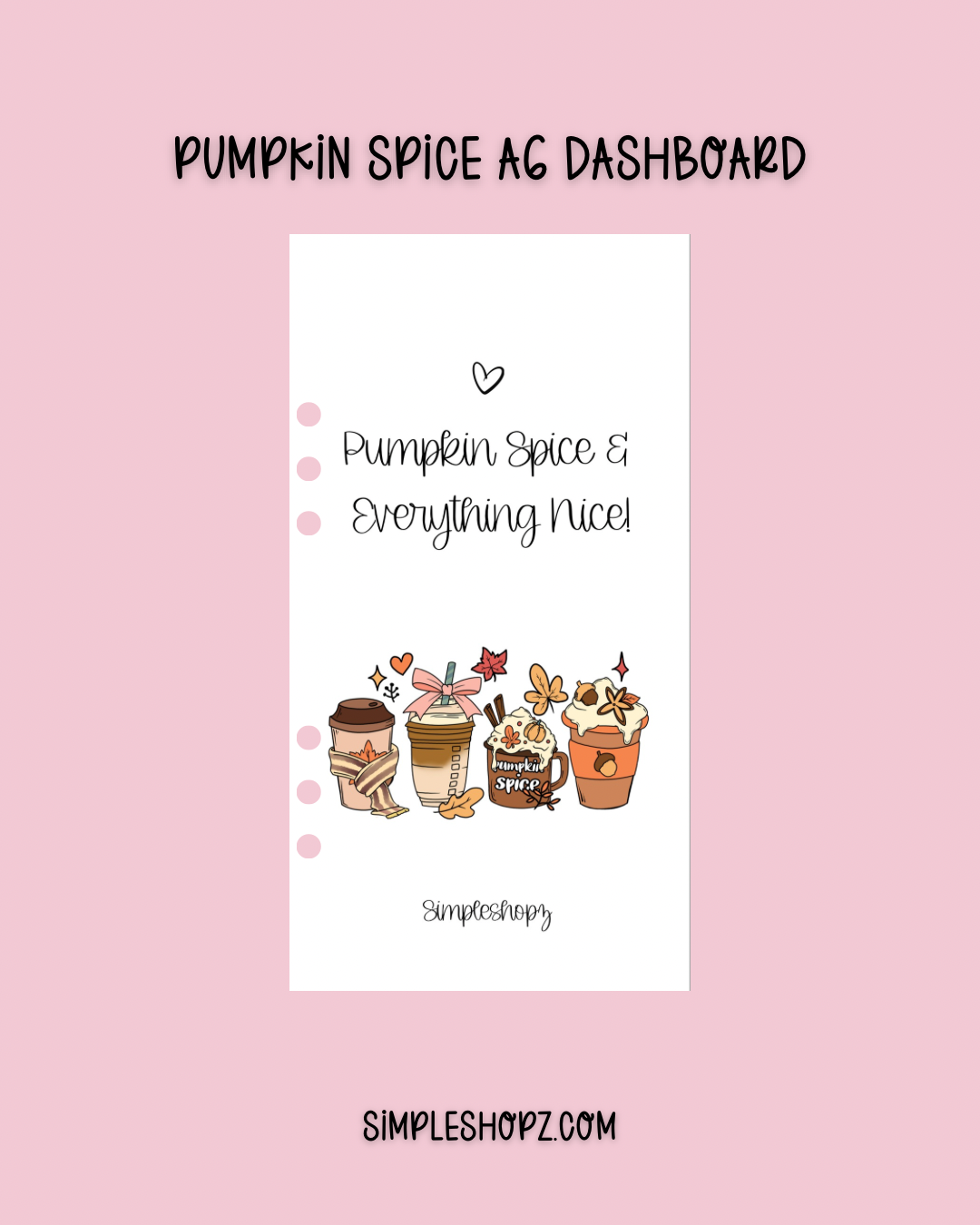 A6 Pumpkin Spice Dashboard