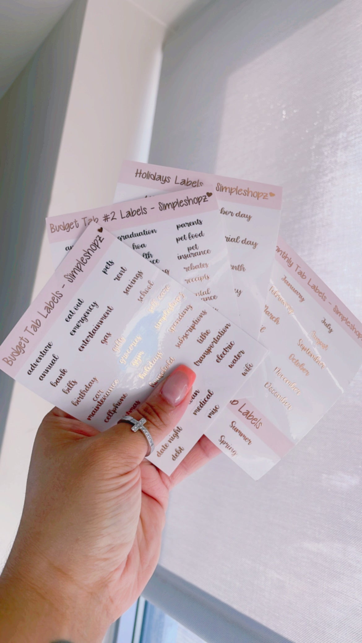 New Color! Tab Labels for A6 & A7 Envelopes – SimpleShopz