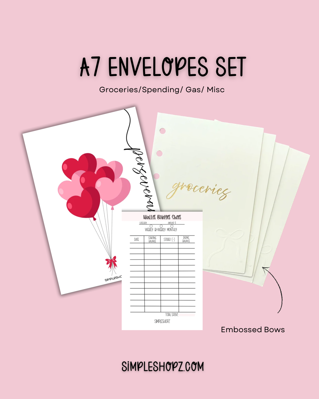 A7 Embossed Envelope Set