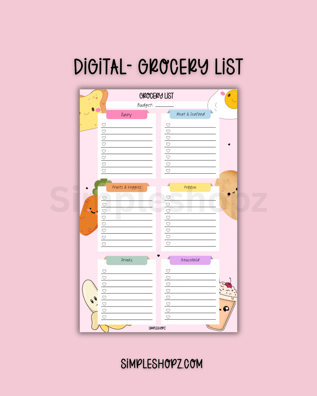 Digital- Grocery List