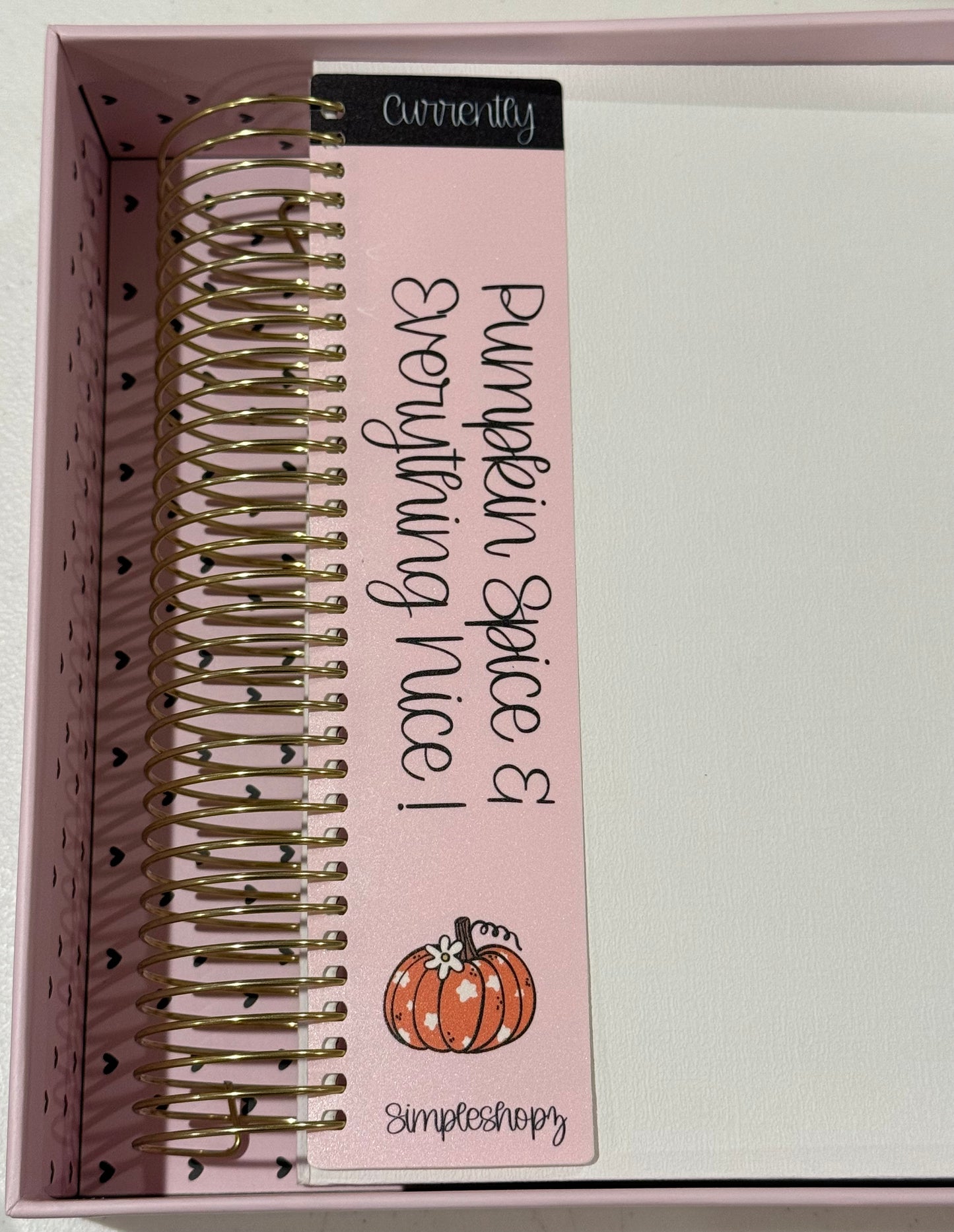 Pumpkin Planner Bookmark